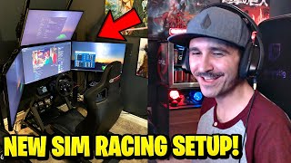 Summit1g Plays on NEW 7000 Full Sim Racing Rig amp Triple PC Streaming Setup [upl. by Odicalp351]