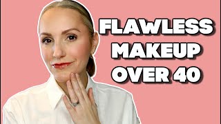 FLAWLESS SKIN  NO CAKEY MAKEUP  OVER 35 [upl. by Ainna535]