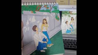 Our beloved summer kdrama çizimi 1drawing kdrama keşfet keşfetbeniöneçıkar [upl. by Malamut]