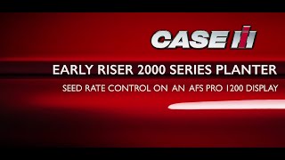 Seed Rate Control on an Pro 1200 Display [upl. by Eah]