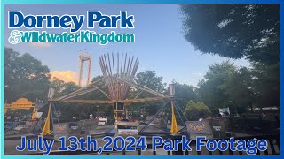 Dorney Park July 13th 2024 Park Footage [upl. by Etnahs]