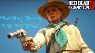 Arthur Morgan John Sadie Fight in the mission quotVISITING HOURSquot Gold Medal Red dead redemption2 [upl. by Tiebold]