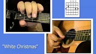 Guitar Chords For Christmas Songs  White Christmas [upl. by Sonahpets]