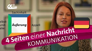 Die 4 Seiten einer Nachricht Schulz von Thun  Kommunikation  alpha Lernen erklärt Deutsch [upl. by Notrem]