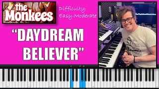 How to Play quotDaydream Believerquot by The Monkees  Piano Tutorial [upl. by Otreblig]