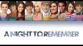 High School Musical 3  A Night To Remember Colorcoded lyrics wEngKor [upl. by Ahterod]