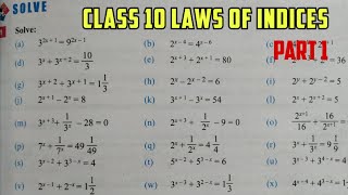 Class 10 Math Indices In Nepali  Class 10 C Math Indices  Laws of Indices Chapter 9 Exercise 9 [upl. by Helsa]