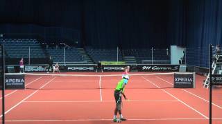 Iveta Benesova vs Akgul Amanmuradova  Porsche Tennis Grand Prix 2012 [upl. by Nonrev]