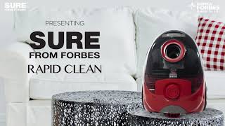 Eureka Forbes  Sure from Forbes Fast Clean Vacuum Cleaner  Demo Video [upl. by Pillow20]