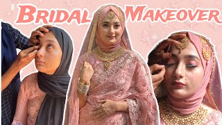 🥰 Bridal Makeover Vlog👰🏼‍♀️First time lens use ചെയ്ത് കരഞ്ഞ് കുളമാക്കി👀SheyThanu [upl. by Atinehc]