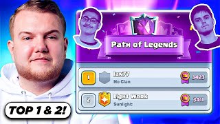 MOHAMED LIGHT amp IAN77 CREATE THE MOST OVERPOWERED CLASH ROYALE DECK [upl. by Glennie]