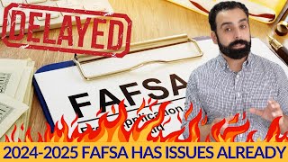 New Fafsa issues for 20242025 [upl. by Eaj984]