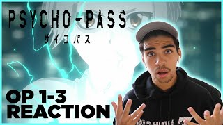 PSYCHO PASS OPENINGS 13  Anime Reaction [upl. by Nyret441]