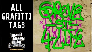 GTA San Andreas  Graffiti Tags Locations  Tagging Up Turf Definitive Edition [upl. by Denise]