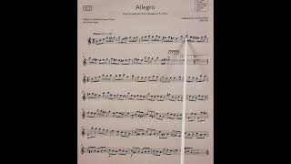 Allegro without repeat by Wilhelmine von Bayreuth piano accompaniment at rehearsal speed [upl. by Eltsyrc]