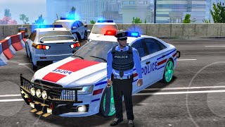 Police Sim 2022 Simulator  Audi A8 Police Car City Patrol  Android Gameplay Police Car 1 [upl. by Nylahsoj168]