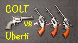 Colt Single Action Army vs Uberti SAA History and Comparison [upl. by Aniuqahs]