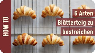 How to Blätterteig bestreichen [upl. by Wachtel]