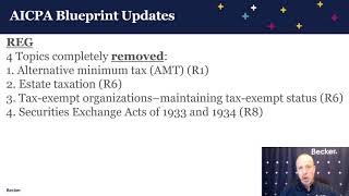 AICPA CPA Exam Blueprint Updates [upl. by Stubstad]