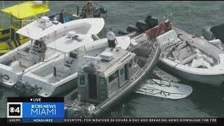 Boat crash in Biscayne Bay under investigation [upl. by Malina]