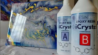 Comment mettre de la Résine Époxy sur un tableau Acrylique✨🖼✨ [upl. by Waechter]