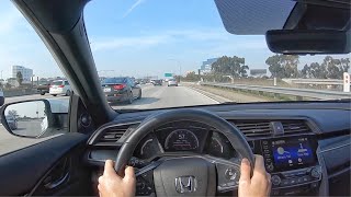 2020 Honda Civic Hatchback Sport Touring Manual POV Test Drive [upl. by Latsyrhk]