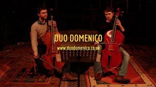 Duo Domenico plays Gabrielli Canon for 2 cellos [upl. by Vivia]