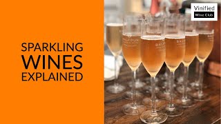 Learn Wine in 1 Minute  Sparkling Wines  High Definition Short Lesson For Beginners [upl. by Nevetse]