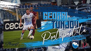 GEORGI TUNJOV NEL POST PARTITA PESCARA  PONTEDERA [upl. by Ericha]