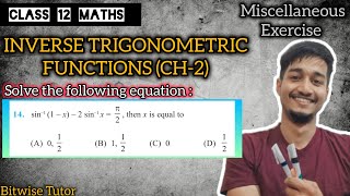 Miscellaneous exercise on chapter 2 class 12 q14  Miscellaneous ch 2 class 12 q14 [upl. by Emlynne]