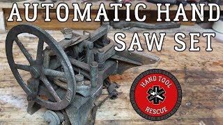 1940s Automatic HandSaw Set Restoration [upl. by Latsyrk]