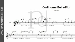 Codinome BeijaFlor  Cazuza  Partitura [upl. by Seely]