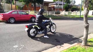 V star XVS650 with vance and hines short shots [upl. by Nivla667]