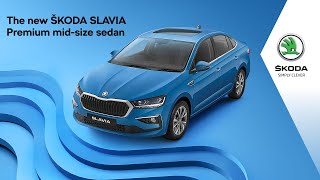 Presenting the new ŠKODA SLAVIA  Premium midsize sedan [upl. by Nonnaer]