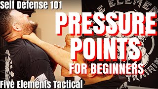 SELF DEFENSE PRESSURE POINTS FOR BEGINNERS  SELF DEFENSE 101  Five Elements Tactical [upl. by Cohl]