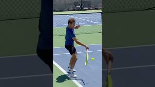 Richard Gasquet vs Sparring Partner Tennis Practice at The Academy [upl. by Silrac855]