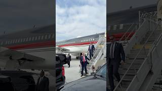 🇺🇸 Donald Trump arrives to Georgia for todays rallies in Powder Springs and Atlanta Oct 28 2024 [upl. by Ardeth145]