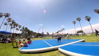 AirTrack workout at the beach [upl. by Kirsteni]