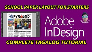 Tagalog Basic Tutorial for School Paper  Adobe InDesign Complete [upl. by Rome]