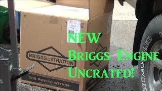 BRAND NEW Briggs and Stratton Engine UNCRATED 24 Horsepower OHV Twin Cylinder [upl. by Malonis]