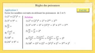 EB10 Fr Math puissances et radicaux Partie 1 20 21 [upl. by Theron]