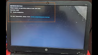 Solved Error Hard Disk 3F0 In HP Laptop  Boot device not found Error In HP Laptop [upl. by Notgnihsaw977]