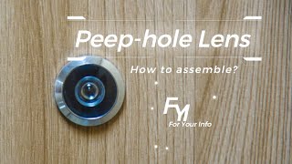 Peep Hole Lens  How to Assemble [upl. by Eatnuhs]