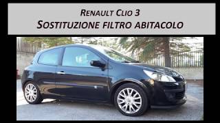 Sostituzione del filtro abitacolo su Renault Clio 3 15 dci [upl. by Elleiram838]