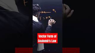 Vector Form of Coulombs Law physicsbyernavneet education currentelectricity boardexam shorts [upl. by Ttreve]