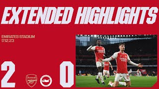 EXTENDED HIGHLIGHTS  Arsenal vs Brighton amp HA 20  Gabriel Jesus Kai Havertz [upl. by Daisi]