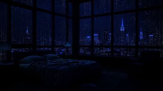 Energizing Sleep Rain on Your Bedroom Window for a Restful Night [upl. by Retsev]