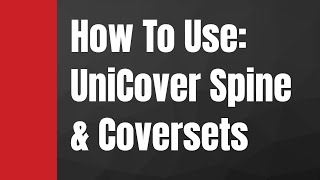 How to use Unibind Spines with Unibind Coversets [upl. by Melmon397]