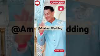 John Cena at  Ambani Wedding  trending youtubeshortsvideo ambaniwedding johncena wwechampion [upl. by Airehtfele]