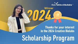 The 2024 Creative Biolabs Scholarship Acceptance Speech [upl. by Arrehs]